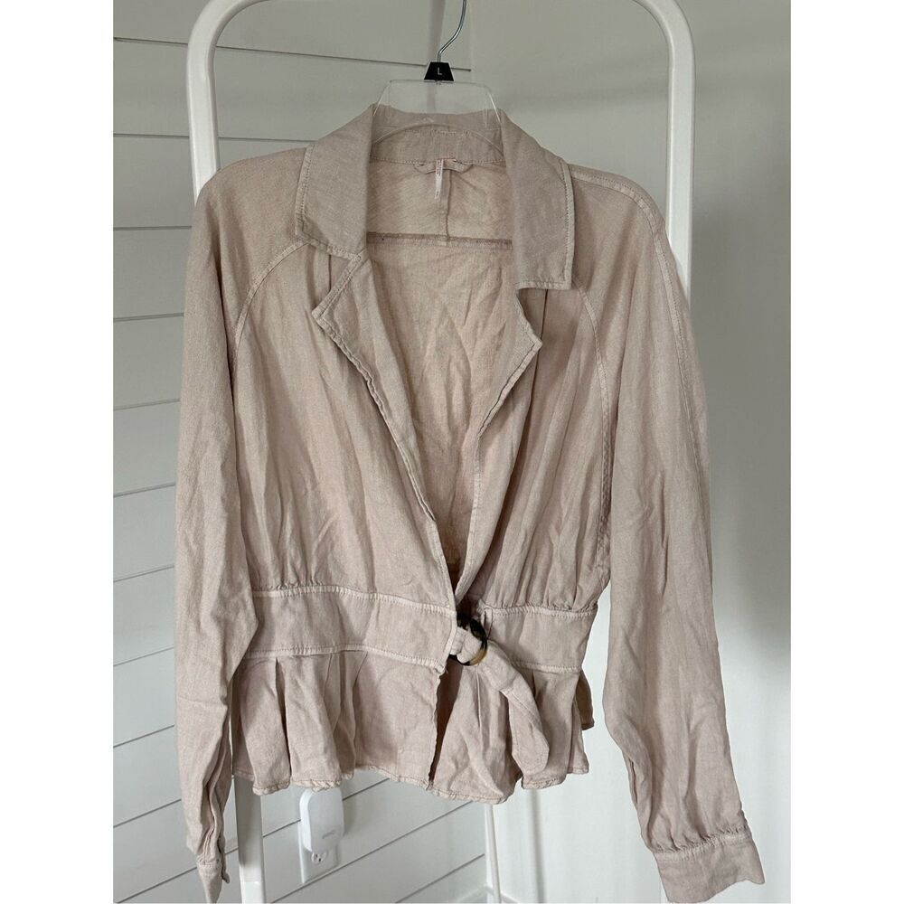 Free People Cream Utility Jacket
